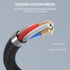 Aukey CB-KCC101 Circlet Blink Aramid Fiber USB C to C Cable -1m